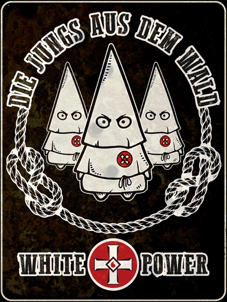 Blechschild - 20x30cm - KKK - Die Jungs aus dem Wald Blechschild - 20x30cm - KKK - Die Jungs aus dem Wald