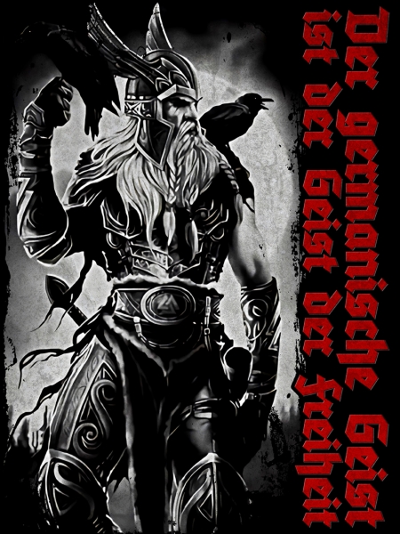 Blechschild - 12x18cm - Der germanische Geist ist der Geist der Freiheit Blechschild - 12x18cm - Der germanische Geist ist der Geist der Freiheit