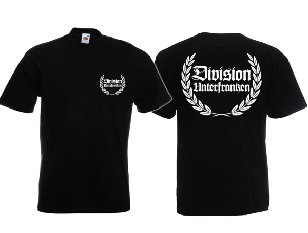 T-Hemd - Division Unterfranken - klassisch - Motiv 1 - schwarz T-Hemd - Division Unterfranken - klassisch - Motiv 1 - schwarz