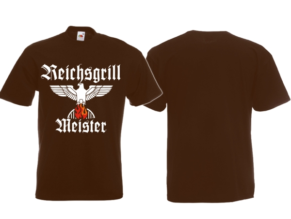 T-Hemd - Reichsgrillmeister - Motiv 2 - braun T-Hemd - Reichsgrillmeister - Motiv 2 - braun