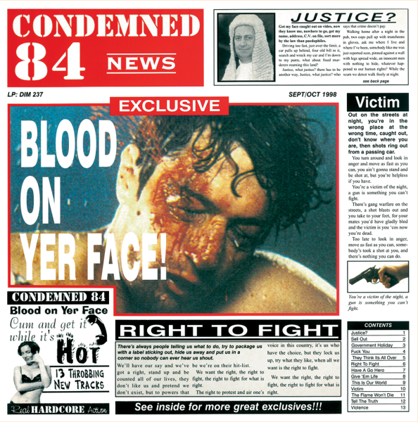 Condemned 84 - Blood on yer face! LP Condemned 84 - Blood on yer face! LP