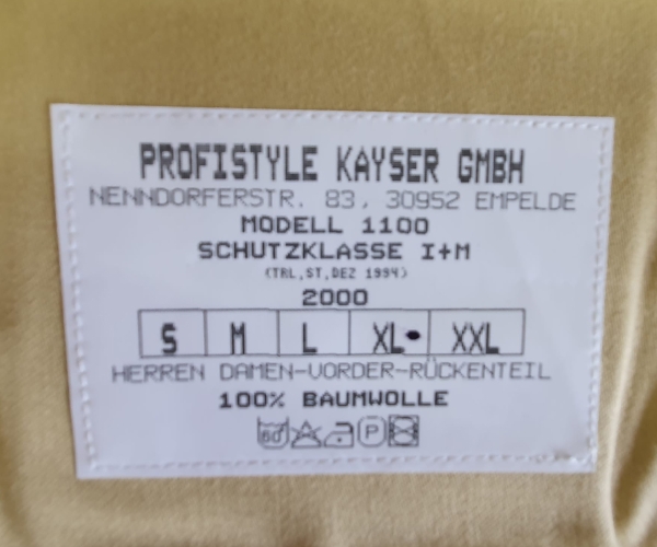 Stichschutz Weste - Kayser &quote;Titanium&quote;