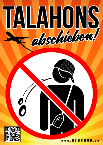 Talahons abschieben! - Aufkleber Paket 100 Stück Talahons abschieben! - Aufkleber Paket 100 Stück