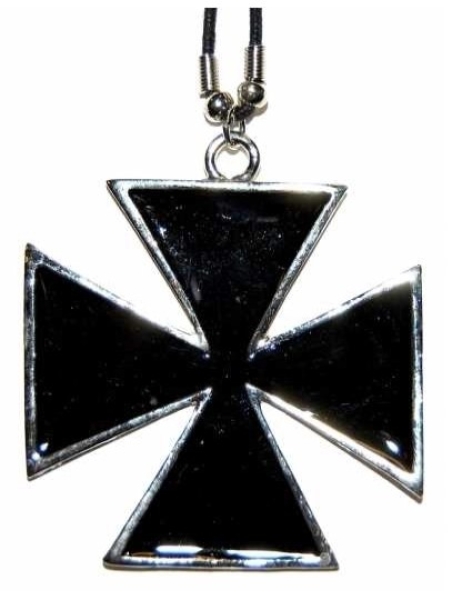 Halskette - Eisernes Kreuz - riesig - schwarz Halskette - Eisernes Kreuz - riesig - schwarz