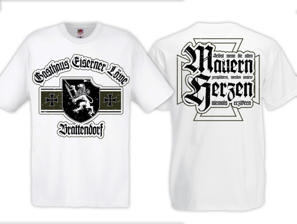 Frauen T-Shirt - Eiserner Löwe - Selbst wenn die alten Mauern zersplittern - weiß Frauen T-Shirt - Eiserner Löwe - Selbst wenn die alten Mauern zersplittern - weiß