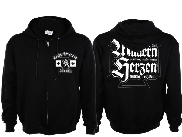 Frauen Kapuzenjacke - Eiserner Löwe - Selbst wenn die alten Mauern Frauen Kapuzenjacke - Eiserner Löwe - Selbst wenn die alten Mauern