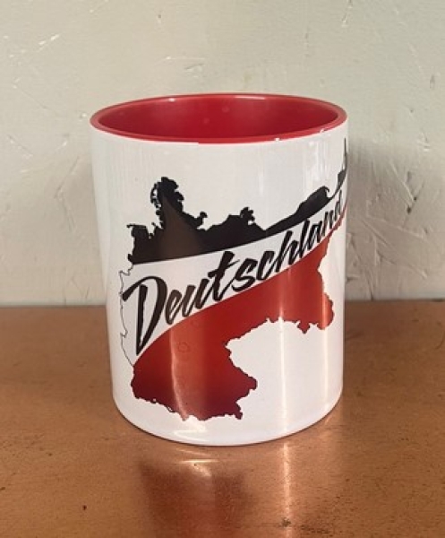 Tasse - rot - Deutschland in normaler Größe Tasse - rot - Deutschland in normaler Größe