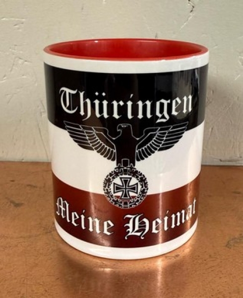 Tasse - rot - Thüringen meine Heimat Tasse - rot - Thüringen meine Heimat