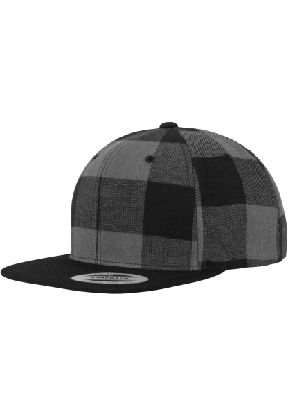 Checked Flanell Snapback - blk/cha Checked Flanell Snapback - blk/cha
