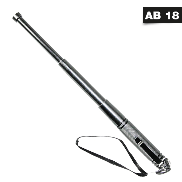 Mini Teleskop Abwehrstock - 13 Zoll - Mit Clip + Handschlaufe - silber KH 160161 Mini Teleskop Abwehrstock - 13 Zoll - Mit Clip + Handschlaufe - silber KH 160161