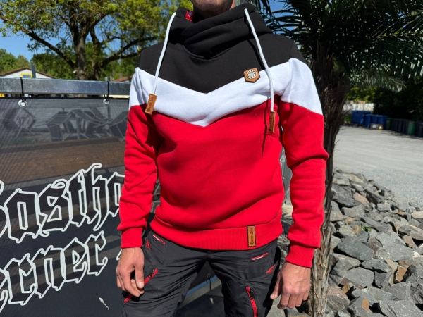 Premium Kapuzenpullover - Schwarz-Weiß-Rot +++LIMITIERT+++ Premium Kapuzenpullover - Schwarz-Weiß-Rot +++LIMITIERT+++