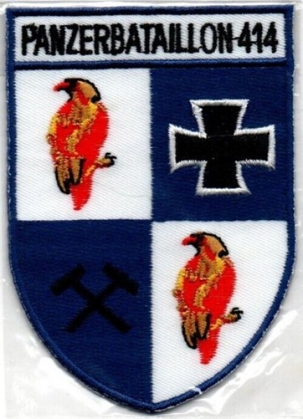 Aufnäher - Panzerbataillon 414 +++EINZELSTÜCK+++ Aufnäher - Panzerbataillon 414 +++EINZELSTÜCK+++