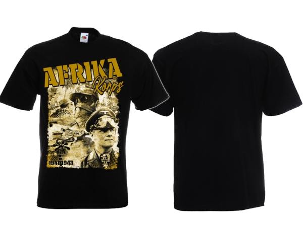 Frauen T-Shirt - Afrikakorps - ritterlich im Kriege - Nur Frontdruck - schwarz Frauen T-Shirt - Afrikakorps - ritterlich im Kriege - Nur Frontdruck - schwarz