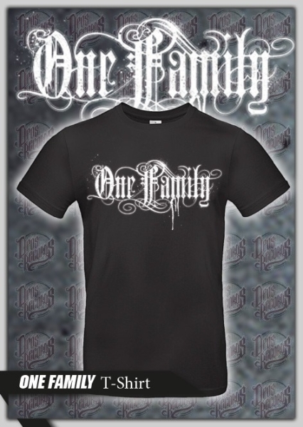 T-Hemd - One Family - Frontdruck - Shirt schwarz T-Hemd - One Family - Frontdruck - Shirt schwarz
