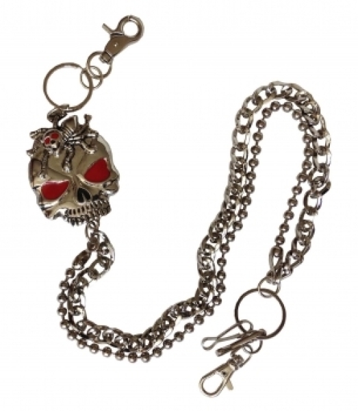 Hosenkette - Wütender Totenkopf Hosenkette - Wütender Totenkopf