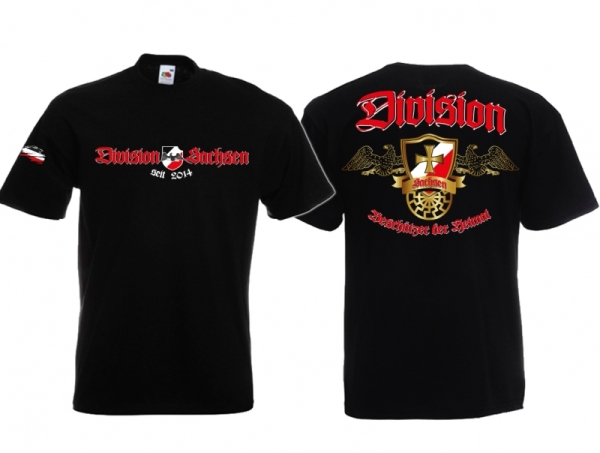 Frauen T-Shirt - Division Sachsen - Beschützer der Heimat - schwarz Frauen T-Shirt - Division Sachsen - Beschützer der Heimat - schwarz