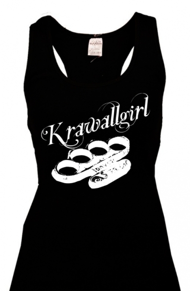 Frauen Top - Krawallgirl - schwarz/weiß Frauen Top - Krawallgirl - schwarz/weiß