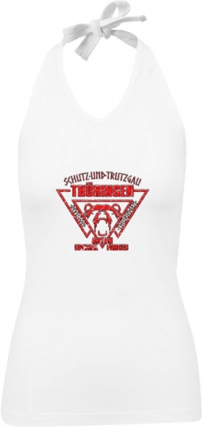 Frauen Neckholder Top - Division Thüringen - Aryan Special Forces - Motiv 1 - weiß Frauen Neckholder Top - Division Thüringen - Aryan Special Forces - Motiv 1 - weiß