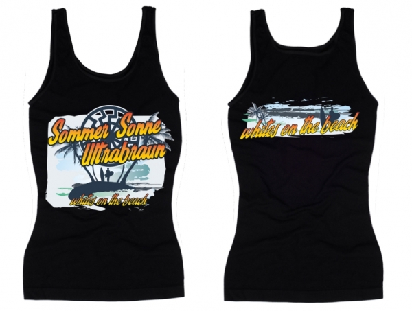 Frauen Top - Sommer - Sonne - Ultrabraun - schwarz Frauen Top - Sommer - Sonne - Ultrabraun - schwarz