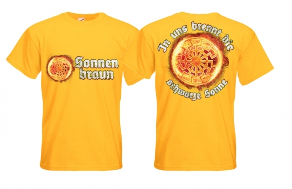 Frauen T-Shirt - Sonnenbraun - gelb Frauen T-Shirt - Sonnenbraun - gelb
