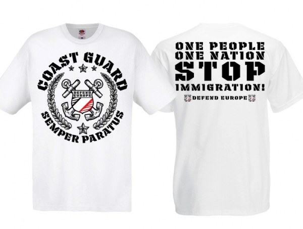 Frauen T-Shirt - Coastguard - s/w/r - weiß - Motiv1 Frauen T-Shirt - Coastguard - s/w/r - weiß - Motiv1