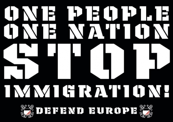 Stop Immigration - Aufkleber Paket 100 Stück Stop Immigration - Aufkleber Paket 100 Stück