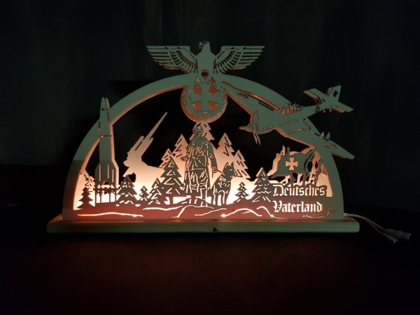 Lichterbogen LED - Deutsches Vaterland - Handarbeit Lichterbogen LED - Deutsches Vaterland - Handarbeit