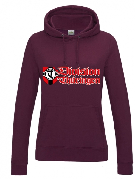 Frauen College Hoodie - Division Thüringen - klassisch - burgundy Frauen College Hoodie - Division Thüringen - klassisch - burgundy