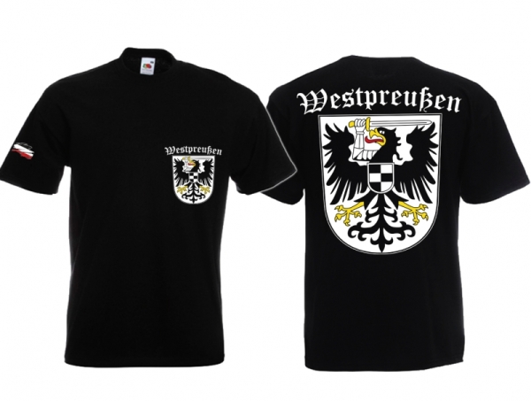 T-Hemd - Westpreußen - schwarz T-Hemd - Westpreußen - schwarz
