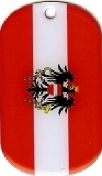 Halskette - Dogtag - Österreich mit Adler Halskette - Dogtag - Österreich mit Adler