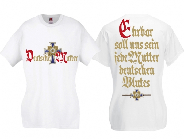 Frauen T-Shirt - Deutsche Mutter - weiß Frauen T-Shirt - Deutsche Mutter - weiß