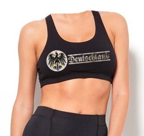 Frauen Sport-Top - Deutschland - schwarz Frauen Sport-Top - Deutschland - schwarz