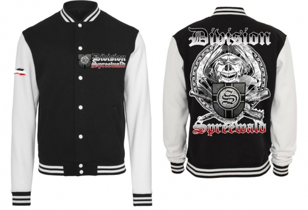 College Jacke - schwarz/weiß - Division Spreewald - Kämpfer College Jacke - schwarz/weiß - Division Spreewald - Kämpfer