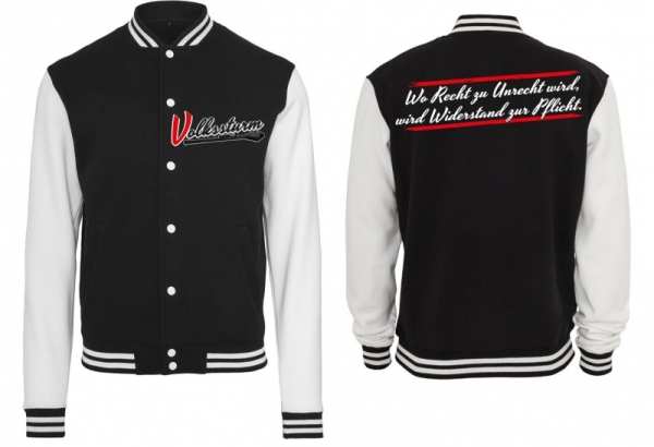 College Jacke - schwarz/weiß - Volkssturm College Jacke - schwarz/weiß - Volkssturm