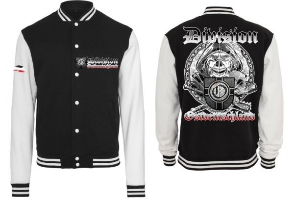 Frauen College Jacke - schwarz/weiß - Division Ostdeutschland - Kämpfer Frauen College Jacke - schwarz/weiß - Division Ostdeutschland - Kämpfer