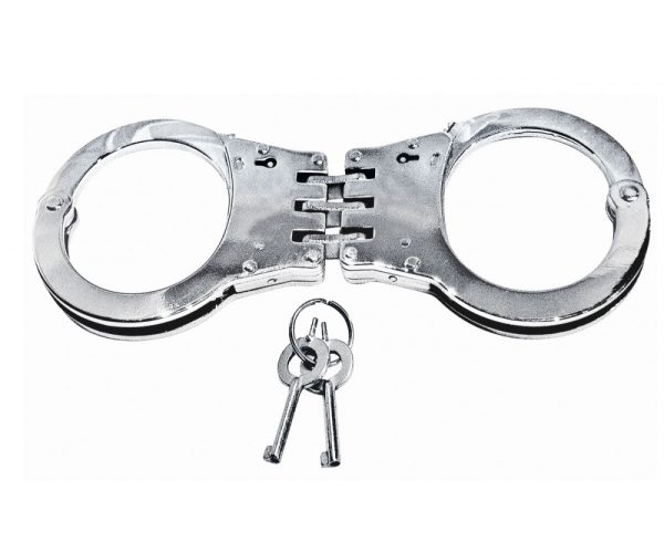 Handschellen - Security Carbonstahl Handschellen mit Gelenk Handschellen - Security Carbonstahl Handschellen mit Gelenk