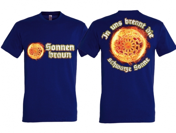 T-Hemd - Sonnenbraun - blau T-Hemd - Sonnenbraun - blau