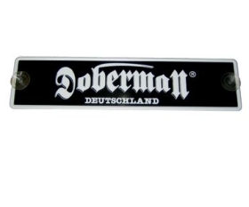 Doberman - Blechschild/Nummernschild zum anheften Doberman - Blechschild/Nummernschild zum anheften