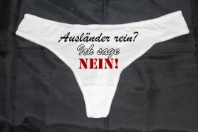 String Tanga - Ausländer rein? - weiß String Tanga - Ausländer rein? - weiß