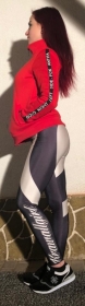 Premium Frauen - Leggings - Krawallgirl - weiß Premium Frauen - Leggings - Krawallgirl - weiß