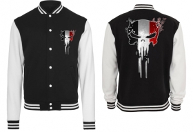 College Jacke - schwarz/weiß - Vergeltung College Jacke - schwarz/weiß - Vergeltung