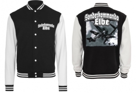 College Jacke - schwarz/weiß - Sonderkommando Elbe College Jacke - schwarz/weiß - Sonderkommando Elbe
