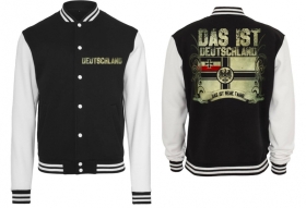 College Jacke - schwarz/weiß - Meine Fahne - Reichskriegsflagge College Jacke - schwarz/weiß - Meine Fahne - Reichskriegsflagge