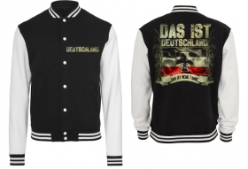 College Jacke - schwarz/weiß - Meine Fahne - Gösch College Jacke - schwarz/weiß - Meine Fahne - Gösch