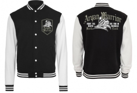 College Jacke - schwarz/weiß - North Land - AW - FTD College Jacke - schwarz/weiß - North Land - AW - FTD