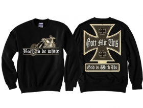 Pullover - Born to be white - Biker Pullover - Born to be white - Biker