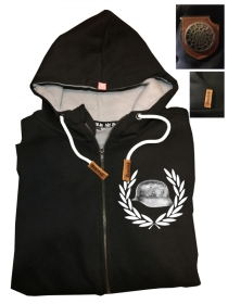 Druck18 Premium - Kapuzenjacke - Der Stahlhelm - schwarz Druck18 Premium - Kapuzenjacke - Der Stahlhelm - schwarz