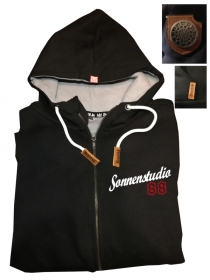 Druck18 Premium - Kapuzenjacke - Sonnenstudio 88 - schwarz Druck18 Premium - Kapuzenjacke - Sonnenstudio 88 - schwarz