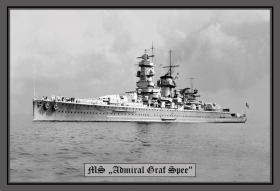 Blechschild - MS Admiral Graf Spee - 121 (95) Blechschild - MS Admiral Graf Spee - 121 (95)