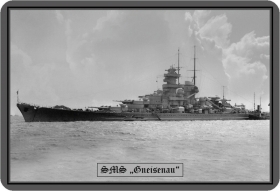 Blechschild - SMS Gneisenau - 112 (74) Blechschild - SMS Gneisenau - 112 (74)